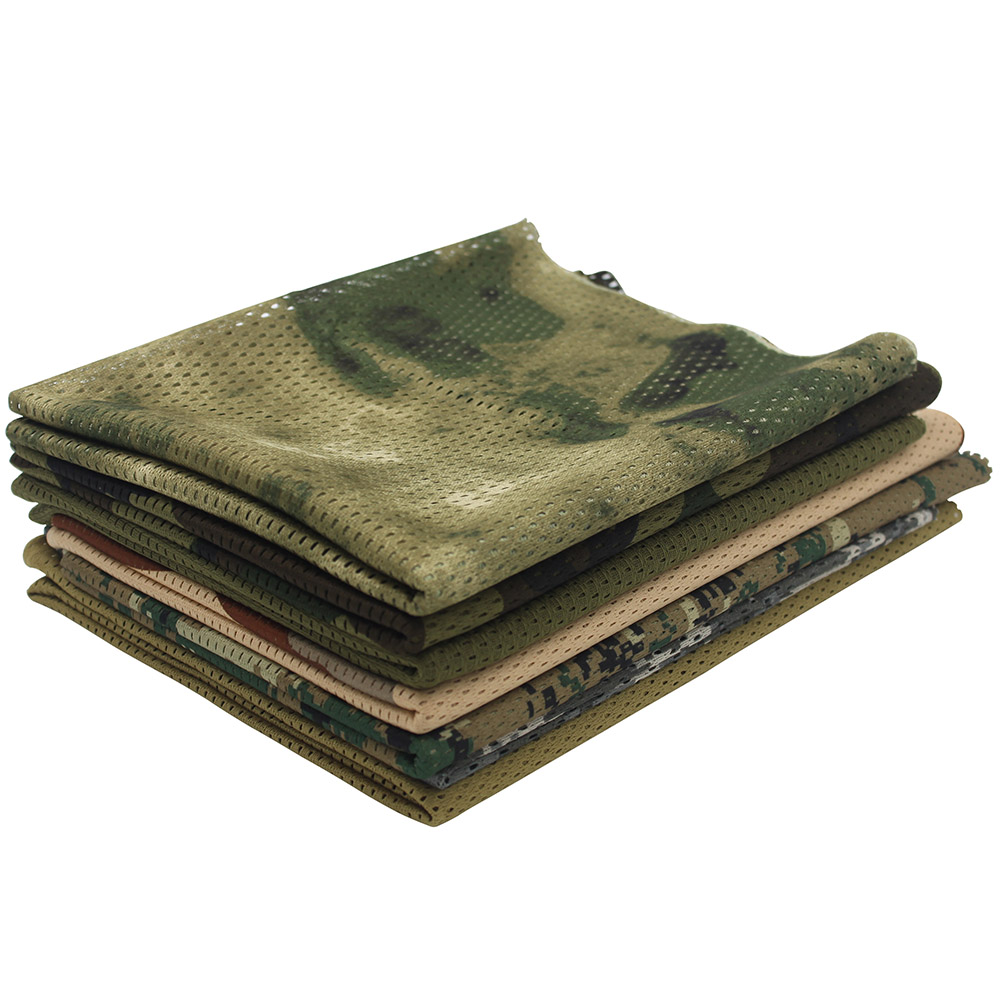 Camo Face Paint - Bufanda transpirable de malla para caza,