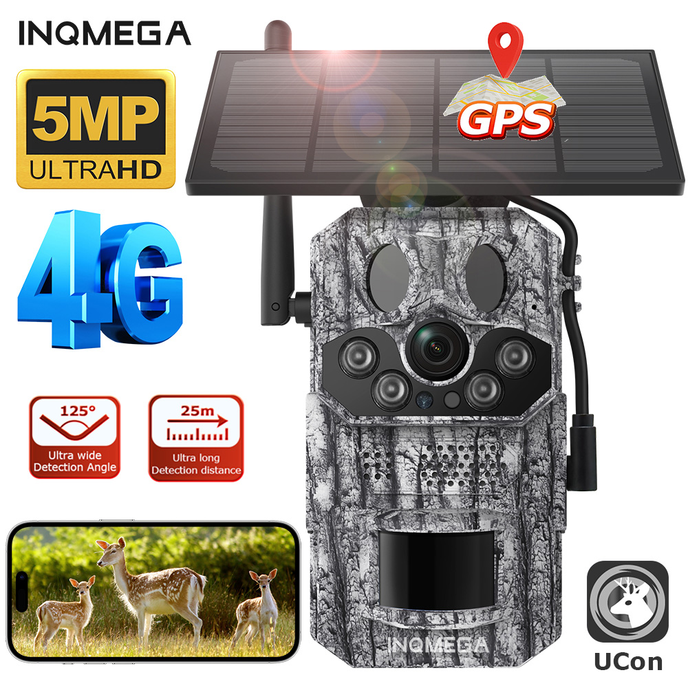 Trail Camera Infrared - INQMEGA4G 2K 5MP PIR movimiento activado