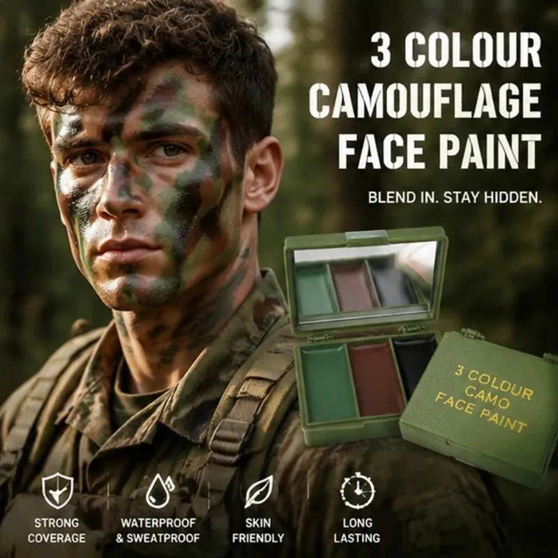 Maquillaje de Camuflaje de Tre - Camo Face Paint reseña y precio