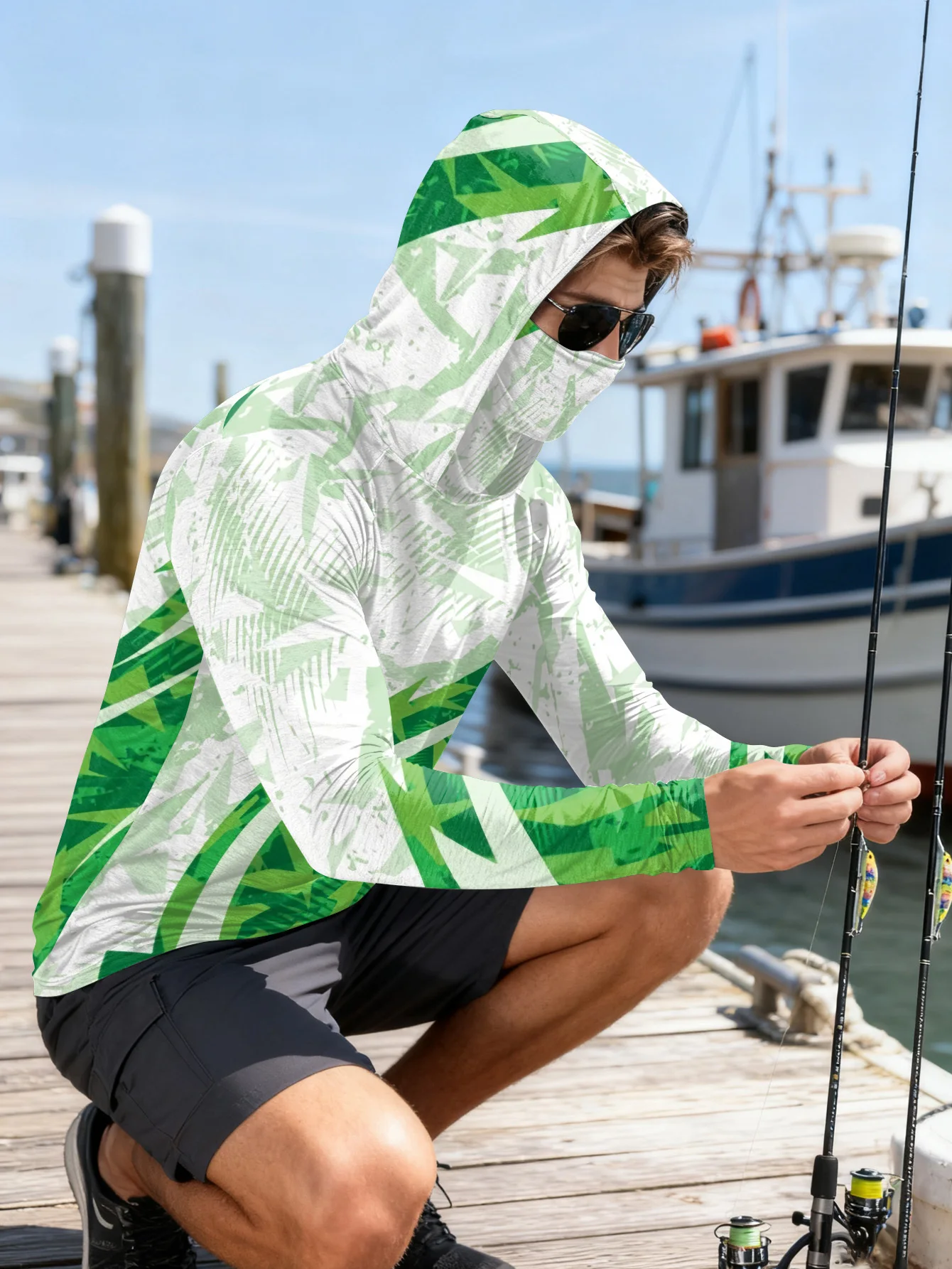 Camisa de pesca para hombre co - Outdoor Hunting Prints reseña y precio