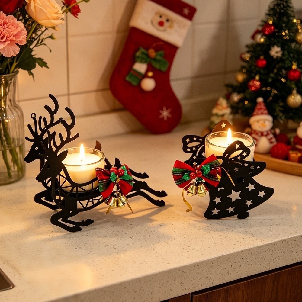 Portavelas navideño de ciervo  - Elk Bugle Call reseña y precio