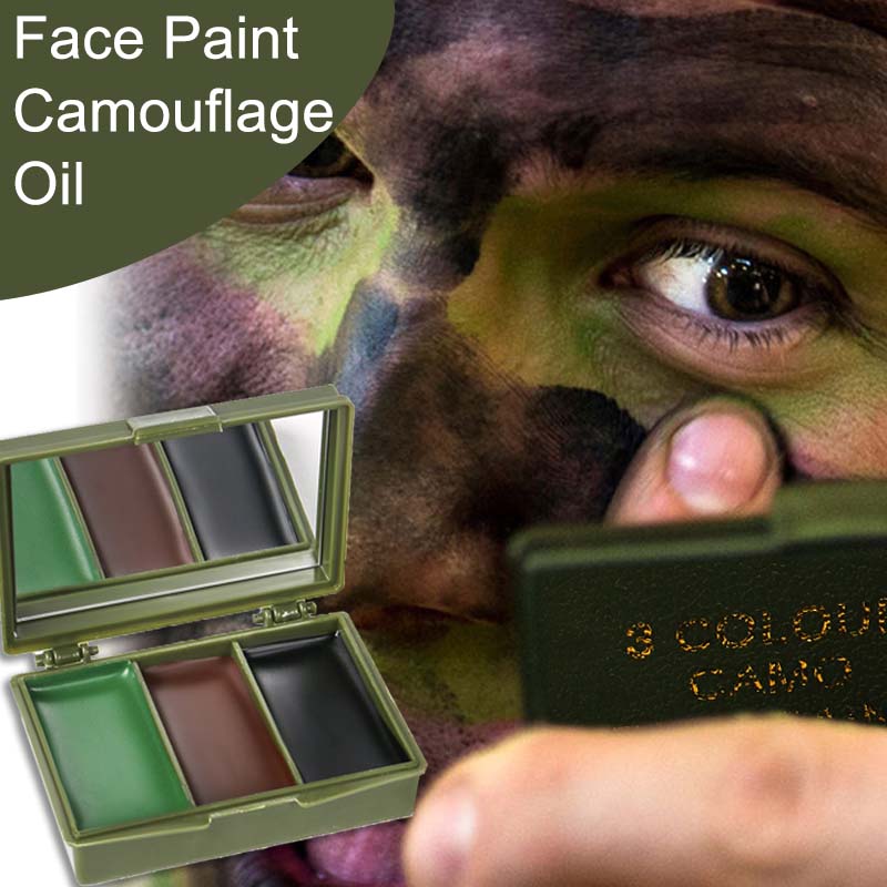Pintura Facial de Camuflaje en - Camo Face Paint reseña y precio