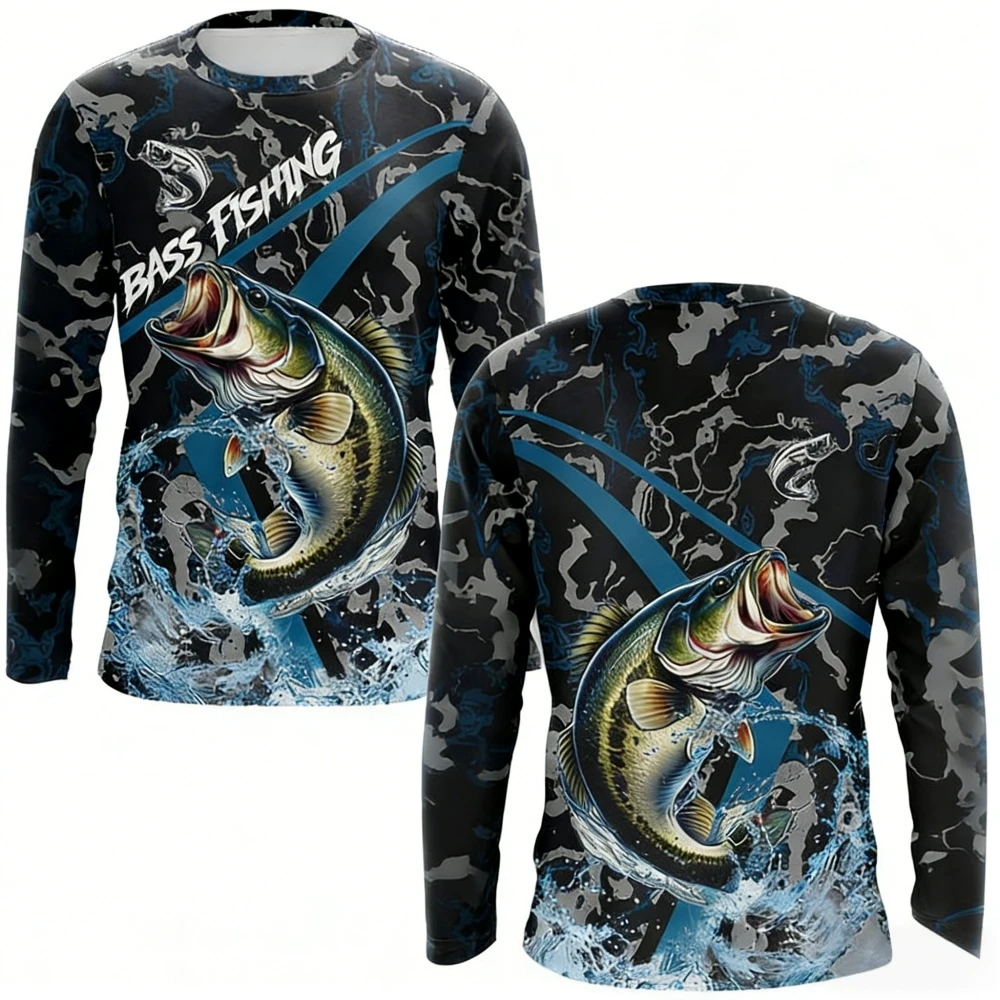Camisa de pesca para hombre, d - Outdoor Hunting Prints reseña y precio